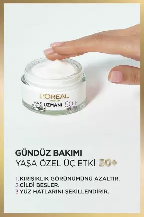 Loreal Paris Yaş Uzmanı 50+ Yenileyici Gündüz Bakım Kremi 50 ml