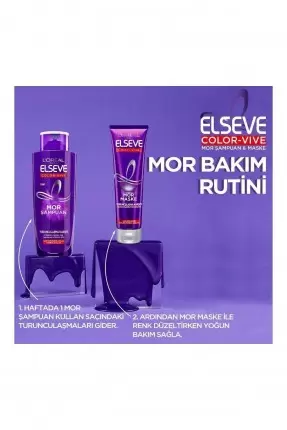 Loreal Paris Elseve Turunculaşma Karşıtı Renk Düzeltici Mor Maske 150 ml