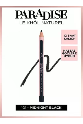 Loreal Paris Paradise Le Khol Göz Kalemi 101 Midnight Black