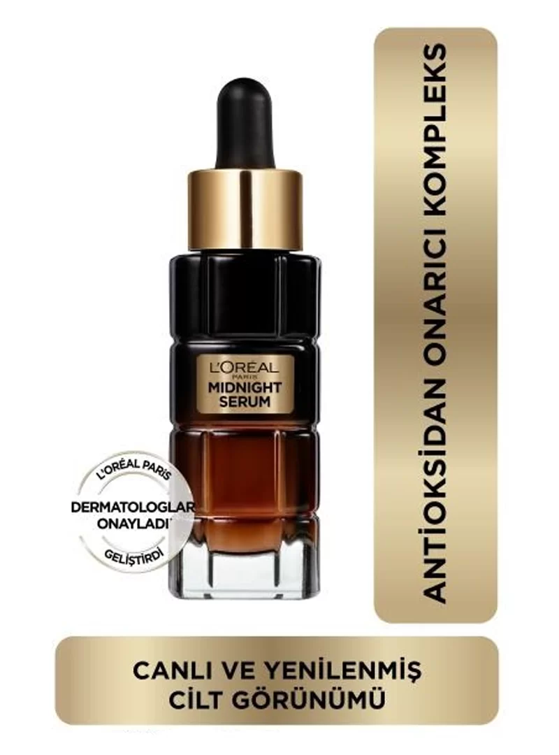 L'Oréal Paris Midnight Serum Cilt Yenileme & Cilt Görünümü Canlandırma Etkili 30 Ml