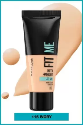 Maybelline New York Fit Me Matte+Poreless Fondöten - 115 Ivory 30 ml