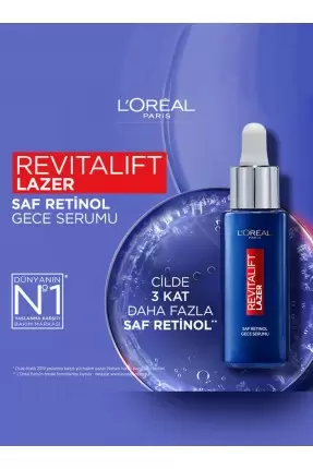 Loreal Paris Revitalift Lazer Saf Retinol Gece Serum 30 ml