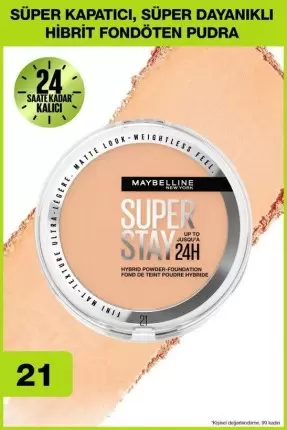 Maybelline New York Superstay Hibrit Pudra-Fondöten - 21 9gr