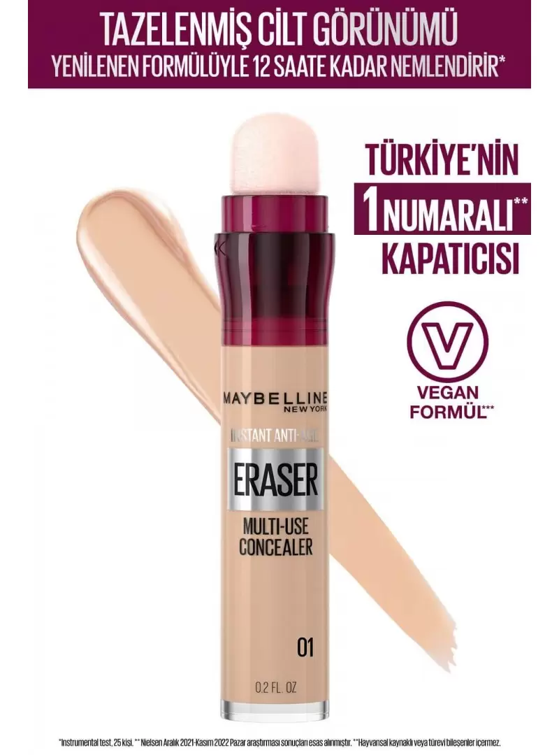 Maybelline New York Instant Anti Age Eraser Kapatıcı - 01 Light 6,8ml