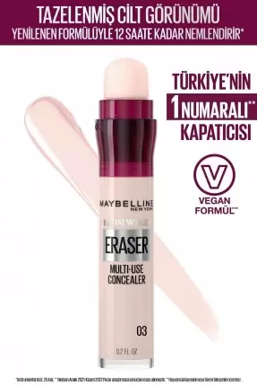 Maybelline New York Instant Anti Age Eraser Kapatıcı - 03 Fair 6,8ml