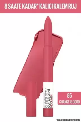 Maybelline New York Super Stay Ink Crayon Kalem Mat Ruj - Pinks Edition - 85 Change Is Good