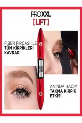 Loreal Paris Pro XXL Lift Çift Taraflı Maskara - Kirpik Lifting Etkisi 6.4 ml