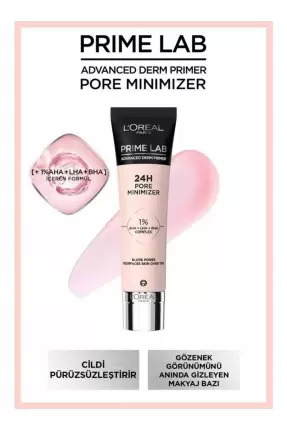 Loreal Paris Prime Lab Pore Minimizer Gözenek Küçültücü AHA ve BHA İçeren Primer 30 ml