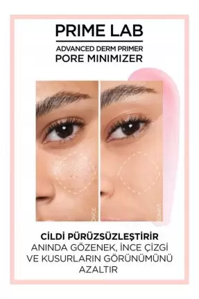 Loreal Paris Prime Lab Pore Minimizer Gözenek Küçültücü AHA ve BHA İçeren Primer 30 ml