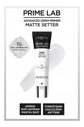 Loreal Paris Prime Lab Matte Setter Matlaştırıcı Salisilik Asit İçeren Primer 30 ml