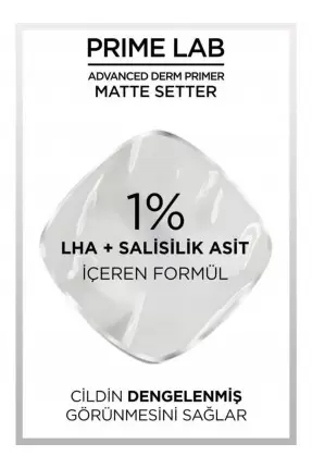 Loreal Paris Prime Lab Matte Setter Matlaştırıcı Salisilik Asit İçeren Primer 30 ml