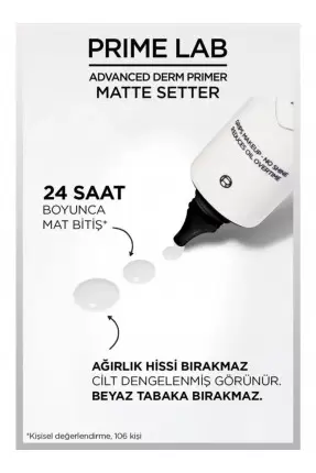 Loreal Paris Prime Lab Matte Setter Matlaştırıcı Salisilik Asit İçeren Primer 30 ml