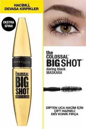 Maybelline New York The Colossal Big Shot Daring Black Maskara - Ekstra Siyah