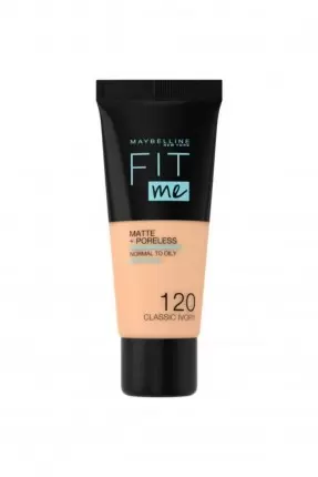 Maybelline New York Fit Me Matte+Poreless Fondöten - 120 Classic Ivory 30 ml