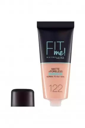 Maybelline New York Fit Me Matte+Poreless Fondöten - 122 Creamy Beige 30 ml