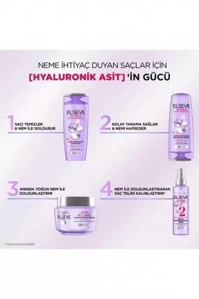 Loreal Paris Elseve Hydra ( Hyaluronic ) Nem Dolduran Şampuan 390 ml