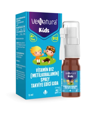 VeNatura Kids Vitamin B12 - Metilkobalamin - Sprey Takviye Edici Gıda 5 ml