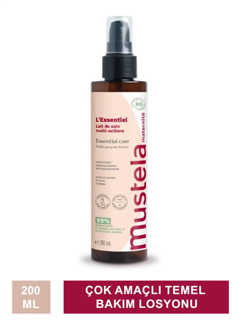 Mustela Maternite Essential Care Multi-Purpose Losyon - Çok Amaçlı Temel Bakım Losyonu - 200 ml