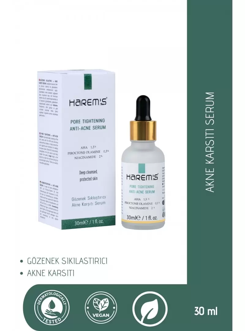 Harem's Gözenek Sıkılaştırcı Akne Karşıtı Serum 30 ml