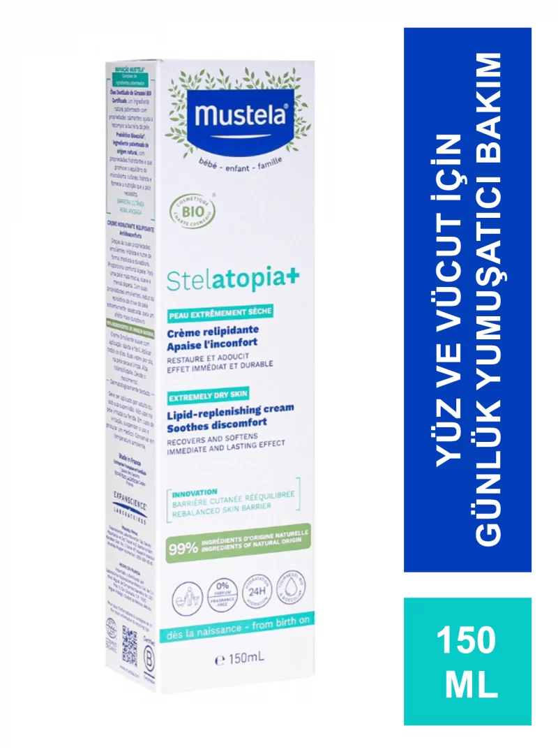 Mustela Stelatopia+ Lipit Yenileyici Krem 150 ml (S.K.T 06-2026)