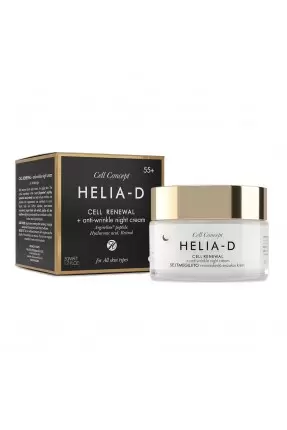 Helia-D Cell Concept Hücre Yenileyici Kırışıklık Karşıtı Gece Kremi 55+ 50ml