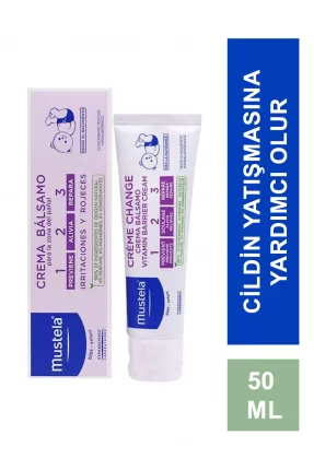 Mustela Vitamin Barrier 1-2-3 Cream 50 ml Pişik Kremi