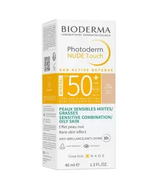 Bioderma Photoderm Nude Touch Very Light Spf 50+ Natural Renkli Güneş Koruyucu 40 ml