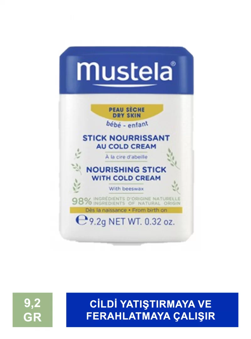 Mustela Nourishing Stick With Cold Cream Besleyici Stick 9,2 gr (S.K.T 03-2026)