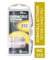 Duracell Activair İşitme Cihazı Pili 6'lı No: 312