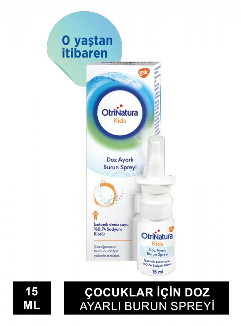 OtriNatura Kids Doz Ayarlı Burun Spreyi 15 ml (S.K.T 05-2025)