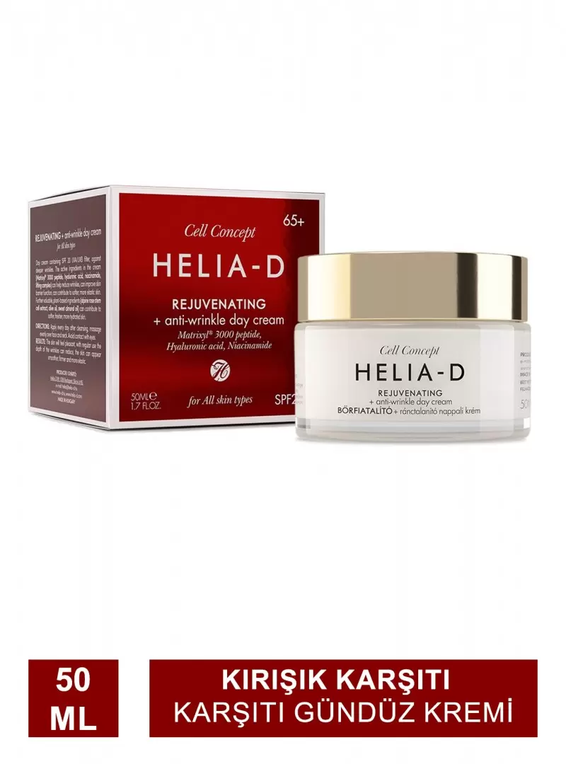 Helia-D Cell Concept Hücre Yenileyici Kırışıklık Karşıtı Gündüz Kremi 65+ SPF20 50ml