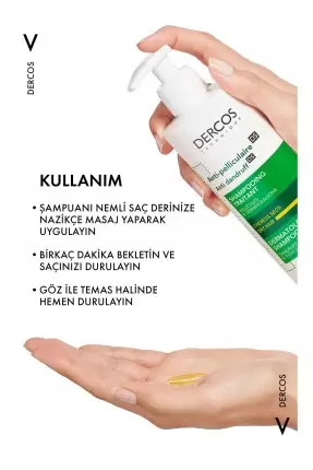 Vichy Dercos Kepek Karşıtı Şampuan Kuru Saçlar 390 ml