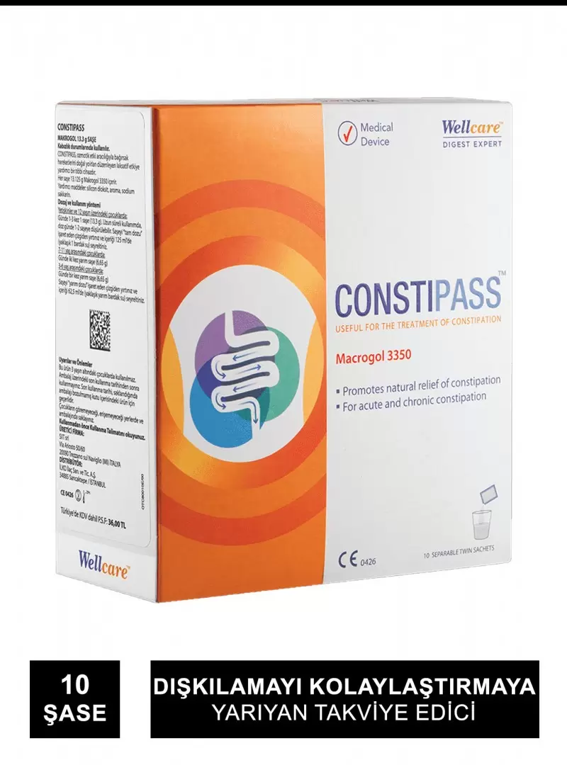 Wellcare Constipass Macrogol 3350 10 Saşe