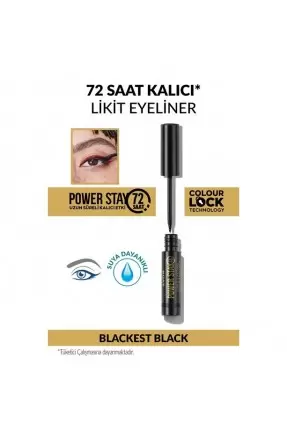 Avon Power Stay Uzun Süre Kalıcı Likit Eyeliner ( Blackest Black )