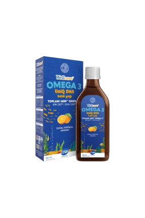 Wellcare UniQ DHA Omega 3 Doğal Portakal Aromalı Balık Yağı 150 ml