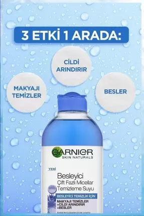 Garnier Besleyici Çift Fazlı Micellar Temizleme Suyu 400 ml