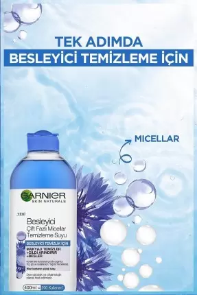 Garnier Besleyici Çift Fazlı Micellar Temizleme Suyu 400 ml