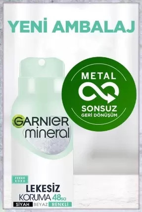 Garnier Mineral Lekesiz Koruma Ferah Koku Sprey Deodorant 150 ml