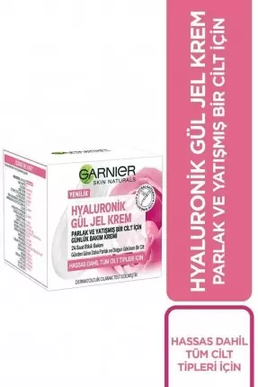 Garnier Hyaluronik Gül Jel Krem ( Parlak ve Yatışmış Bir Cilt İçin Günlük Bakım Kremi ) 50 ml