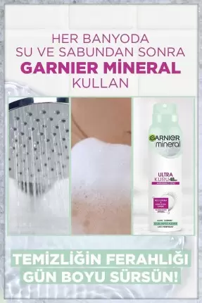 Garnier Mineral Ultra Kuru Sprey Deodorant 150 ml