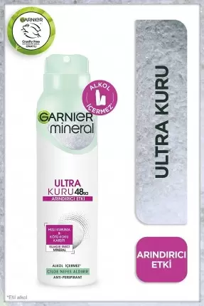 Garnier Mineral Ultra Kuru Sprey Deodorant 150 ml