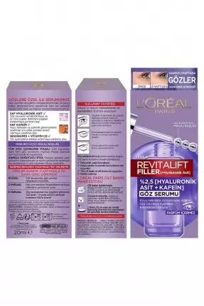 Loreal Paris Revitalift Filler Eye Serum 20 ml