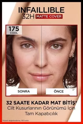 Loreal Paris Infaillible 32H Matte Cover Yüksek Kapatıcı Fondöten - 175 SABLE