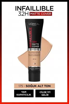 Loreal Paris Infaillible 32H Matte Cover Yüksek Kapatıcı Fondöten - 175 SABLE