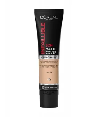 Loreal Paris Infaillible 32H Matte Cover Yüksek Kapatıcı Fondöten - 25