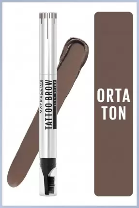 Maybelline New York Tattoo Brow Lift Kaş Kalemi- 03 Medium Brown (Orta Ton)