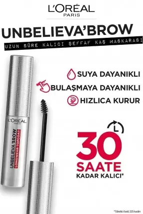 Loreal Paris Unbelieva Brow Uzun Süre Kalıcı Şeffaf Kaş Maskarası