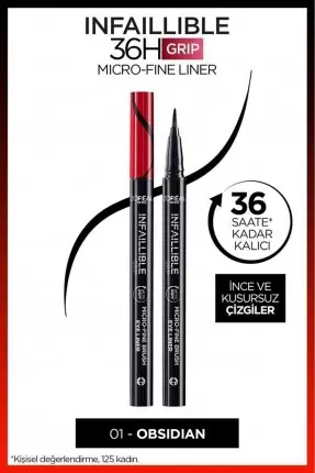 Loreal Paris Infaillible 36H Grip Micro Fine Eyeliner 01 Obsidian - Siyah