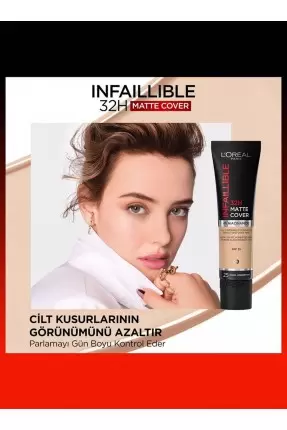 Loreal Paris Infaillible 32H Matte Cover Yüksek Kapatıcı Fondöten - 115 BEIGE