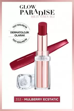 Loreal Paris Glow Paradise Balm-in-Lipstick - Işıltı Veren Ruj 353 Mulberry Ecstatic